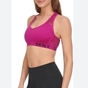 Hot Pink Sports Bra by DKNY Sport NWT